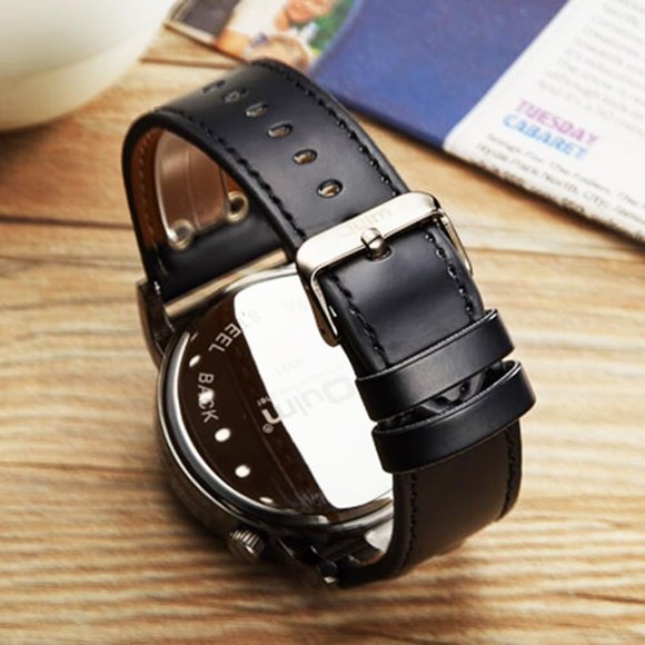 Men's Unique Analog Watch Waterproof Fashion Dress Quartz Wrist Watch Model 9591 - Picture 2 of 7
